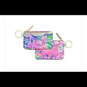 Lilly Pulitzer ID Case and Key Chain 5”x 3.5”